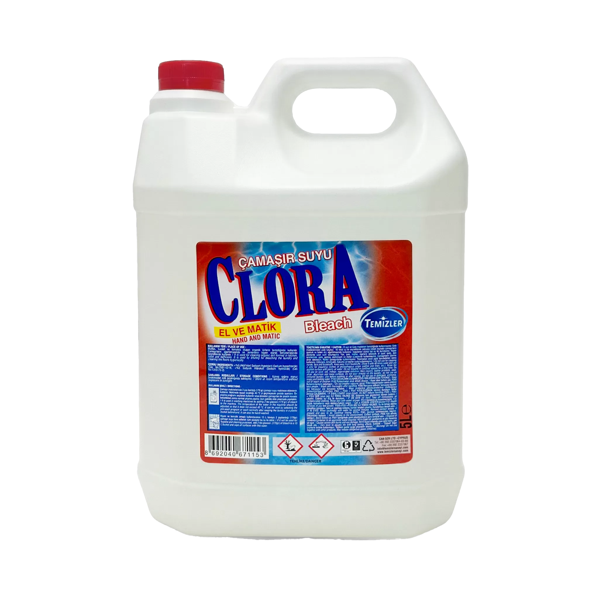 Clora Çamaşır Suyu 5 lt