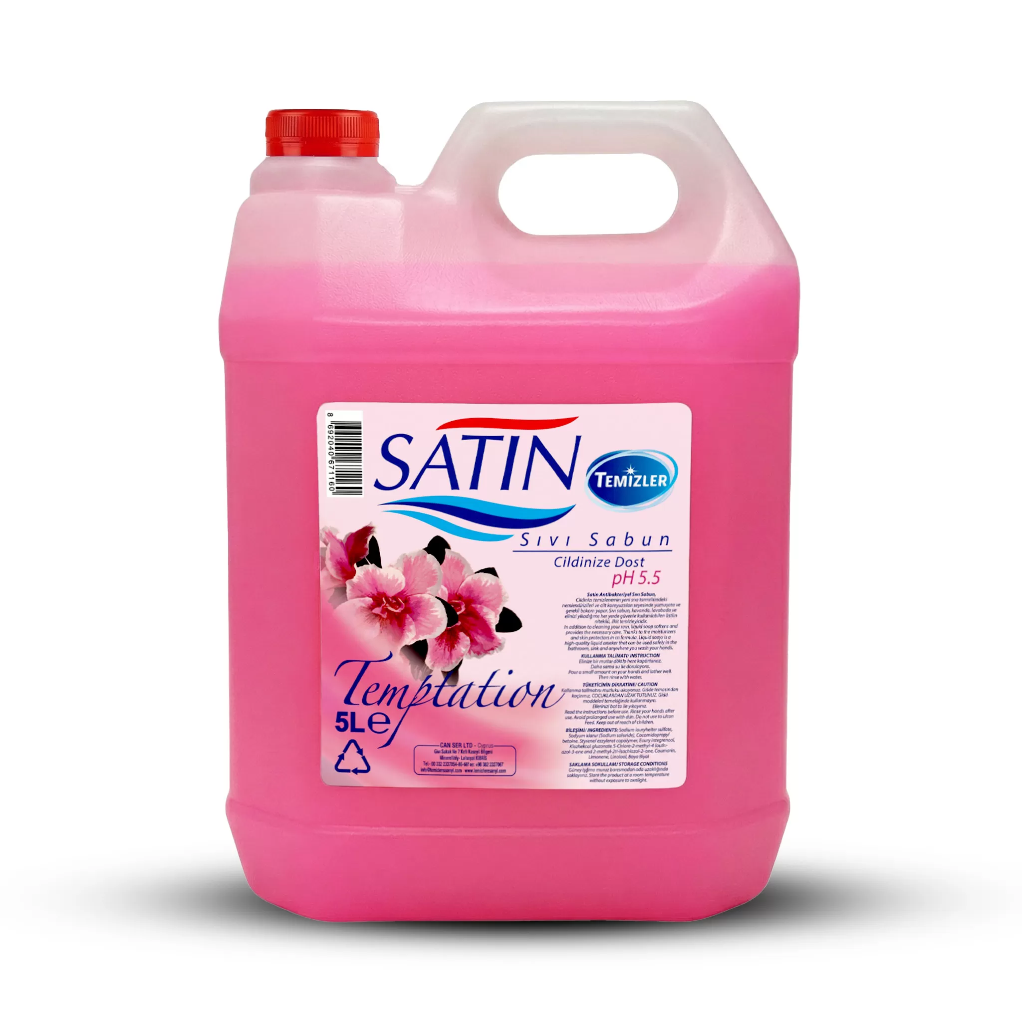 Satin Sıvı Sabun Temptation 5 L