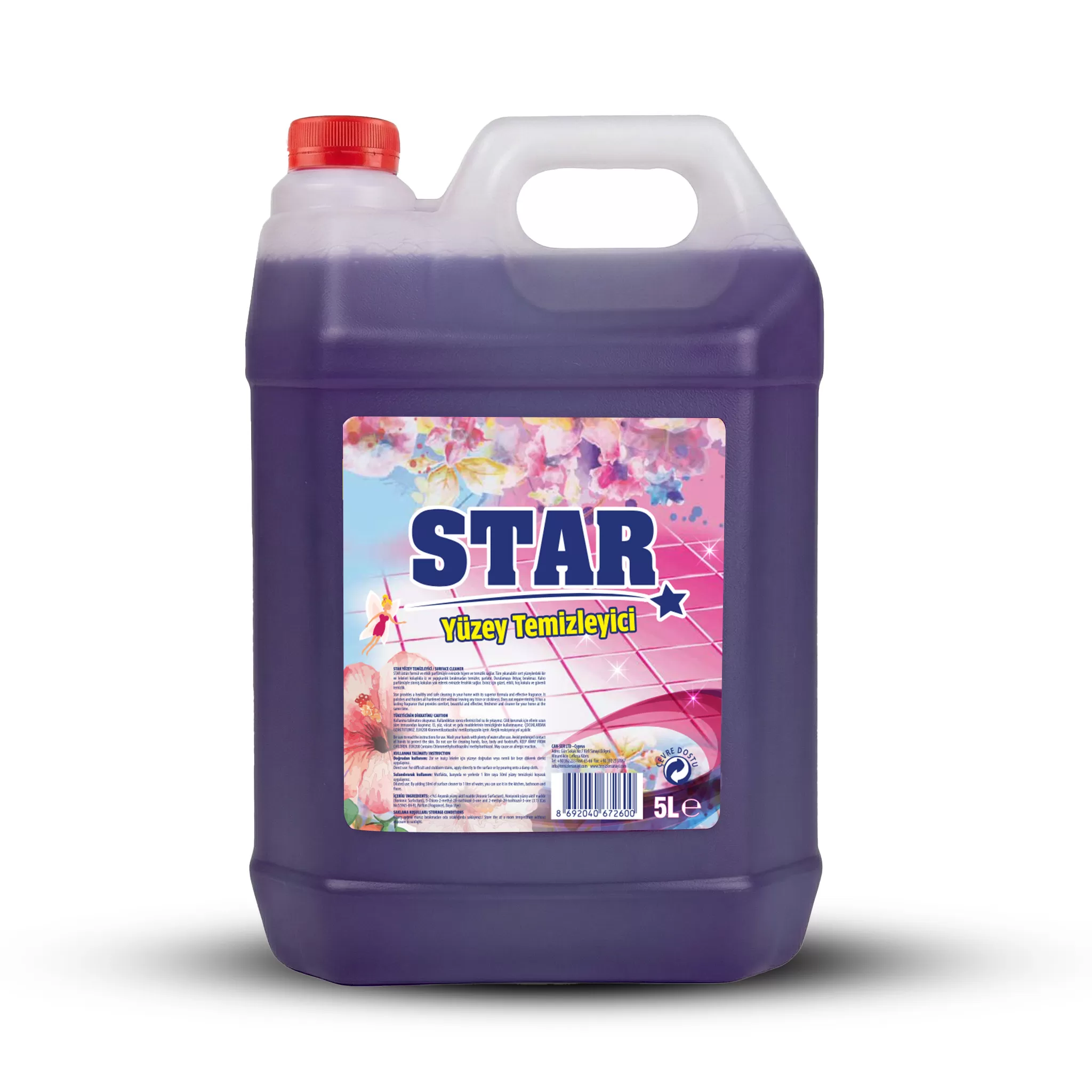 Star Yüzey Temizleyici Mor